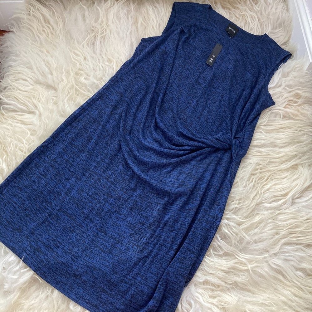 NIC + ZOE PLUS KNIT TWISTED FRONT SWEATER DRESS - Picture 4 of 9